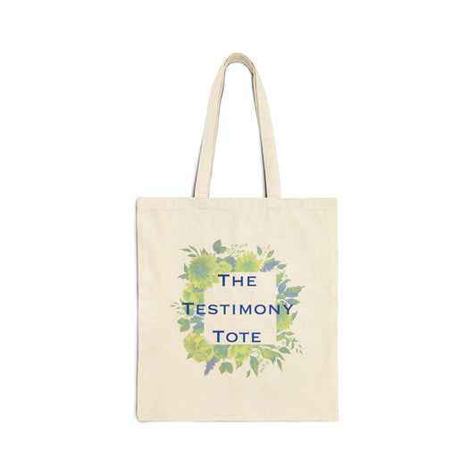 Blue Fall Tote: Isaiah 40:8